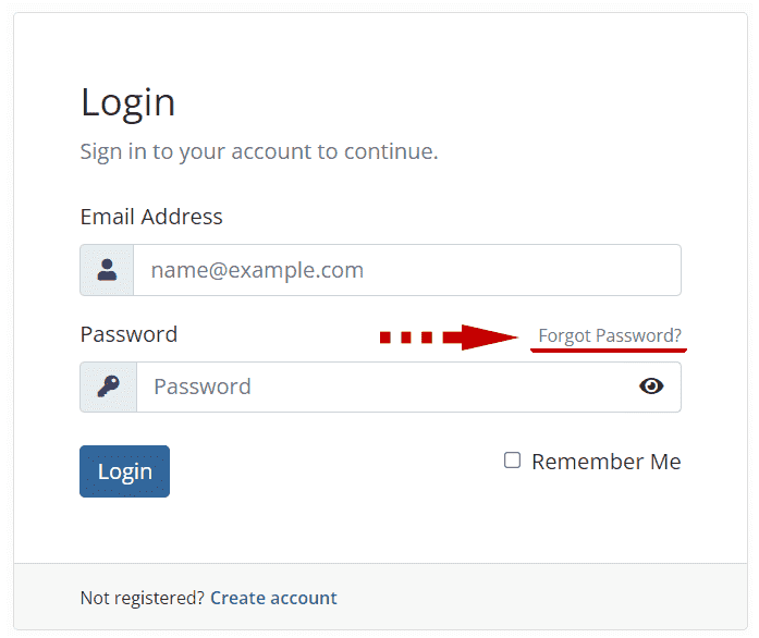 user panel login