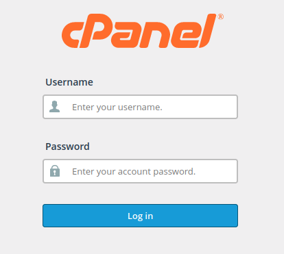 cpanel loginpage